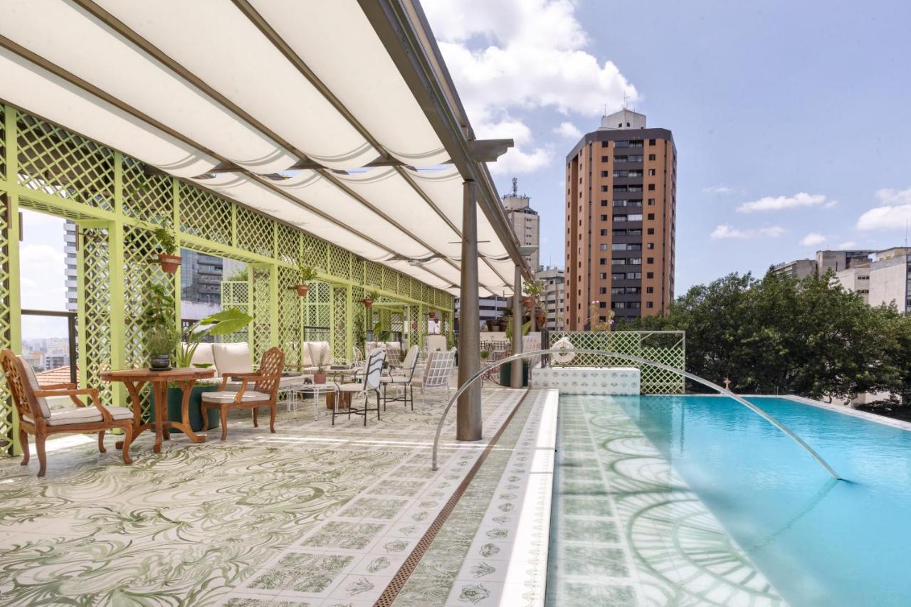 Rosewood Sao Paulo Ξενοδοχείο Εξωτερικό φωτογραφία The rooftop pool at the hotel